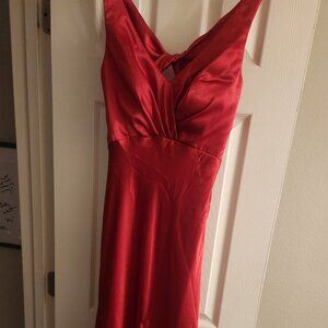 Erica Michelle Floor Length Red Gown